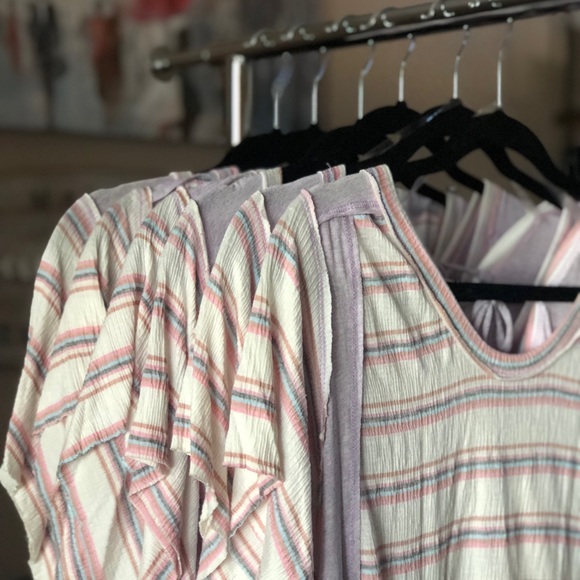 Striped boho ribbed top - Picture 4 of 8